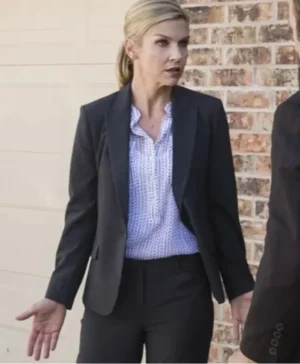 Kim Wexler Better Call Saul Black Suiting Fabric Blazer