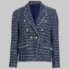 Kristian Alfonso Days Of Our Lives Tweed Blue Blazer