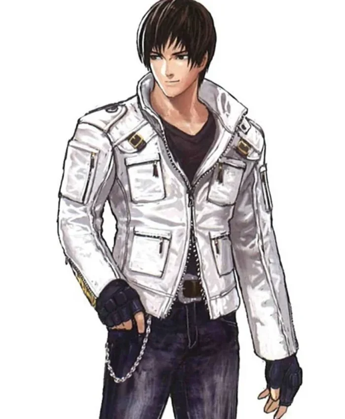 Kyo Kusanagi King Of Fighters Leather White Jacket