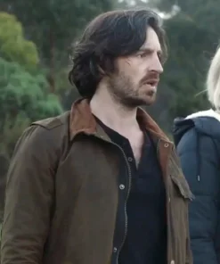 La Brea 2021 Eoin Macken Brown Suede Leather Jacket
