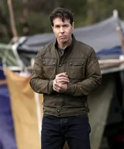 La Brea Jon Seda Cotton Green Field Jacket