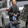 Lara Worthington Black Leather Jacket