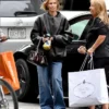 Lara Worthington Black Leather Jacket Full