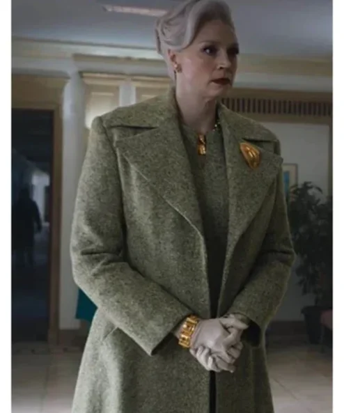 Larissa Weems Wednesday 2022 Green Coat