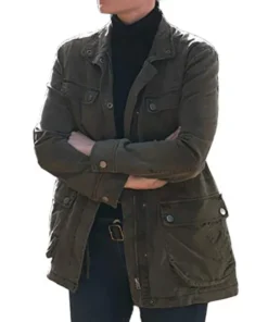 Lauren German Lucifer Chloe Decker Green Military Jacket