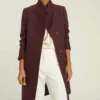 Legacies Hope Mikaelson Long Maroon Coat 510x638 1