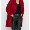 Legacies Lizzie Saltzman Red Cotton Long Coat