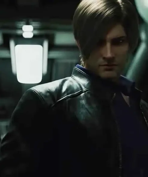 Leon Kennedy Resident Evil Infinite Darkness Blue Suiting Fabric Blazer