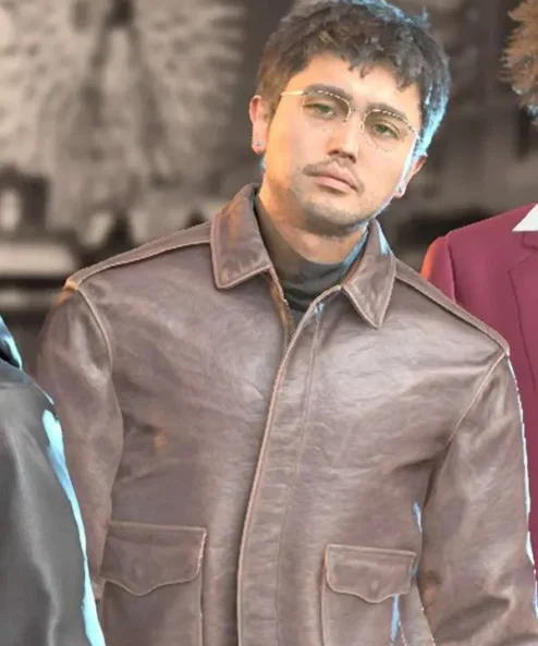 Like A Dragon Infinite Wealth Eric Tomizawa Brown Leather Jacket