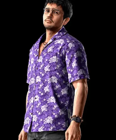 Like A Dragon Infinite Wealth Eric Tomizawa Purple Shirt