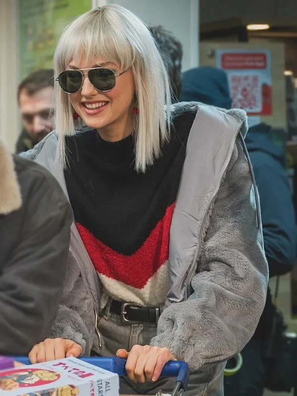 Lilly Krug April X 2024 Sherpa Grey Jacket