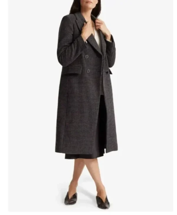 Lily The Young and the Restless Winters Plaid Long Coat