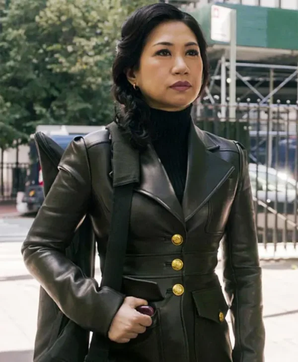 Liza Lapira The Equalizer Black Leather Jacket