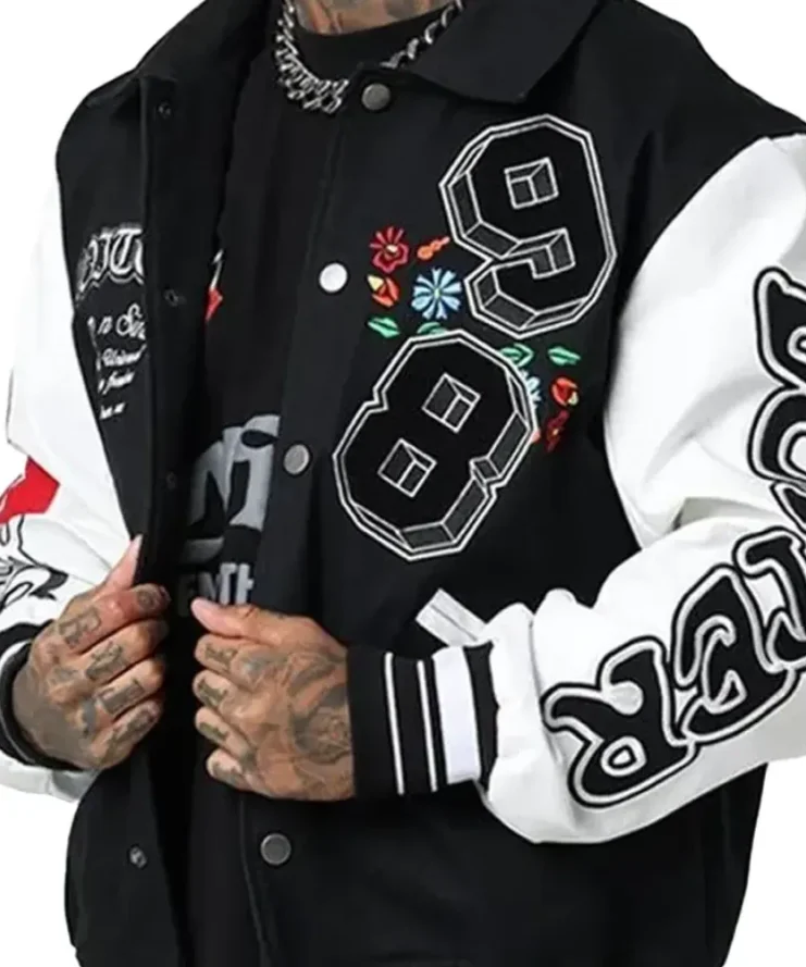 Loiter Flaws and Sins Letterman Varsity Jacket