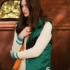 Lola Skye Reid Big Sky Green Satin Vest