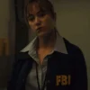 Longlegs 2024 Maika Monroe Blue FBI Jacket