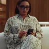 Loot S02 Maya Rudolph Printed White And Green Shirt