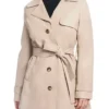 Love Is Blind Tiffany Pennywell Beige Leather Coat