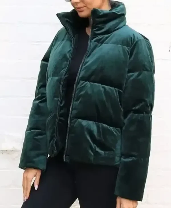 Love Is Blind Tiffany Pennywell Green Puffer Jacket
