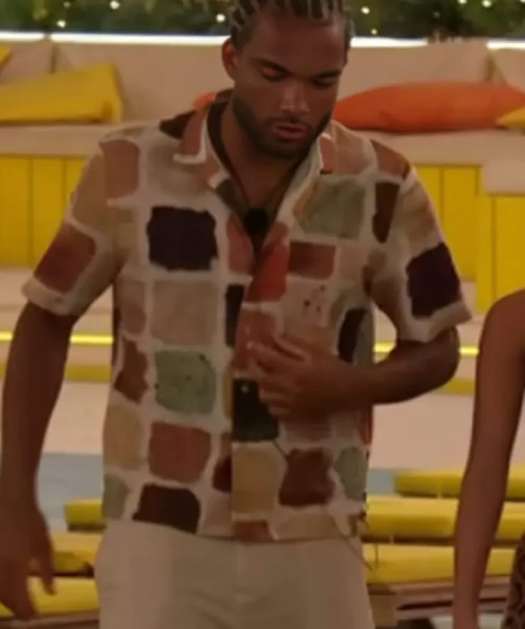 Love Island UK S011 Reuben Collins Square Printed Shirt