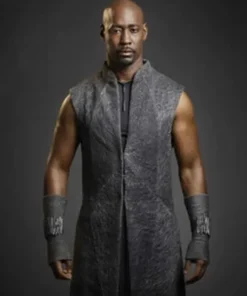 Lucifer Amenadiel Wool Blend Grey Long Coat
