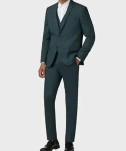 Lucifer S03 Morningstar Wool Blend Green Suit Coat