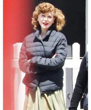Lucille Ball Being the Ricardos Puffer Black Jacket