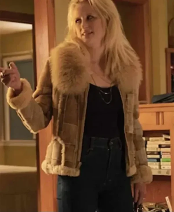 Lucy Purcell True Detective Shearling Suede Leather Jacket