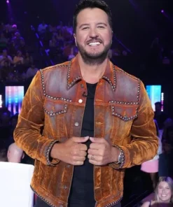 Luke Bryan American Idol Brown Jacket