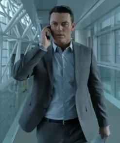 Luke Evans Crisis Dr. Bill Simons Grey Suit