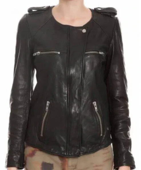 Lula Collarless Now You See Me 2 Genuine Leather Jacket