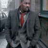 Luther S05 DCI John Luther Grey Woolen Coat
