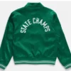 MaXXXine Mia Goth Varsity Jacket Back