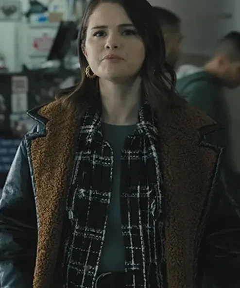 Mabel Mor Only Murders In The Building Black Shearling Coat
