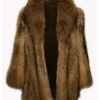 Macklemore Fur Brown Coat 1