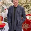 Magic in Mistletoe Harrington Grey Plaid Coat