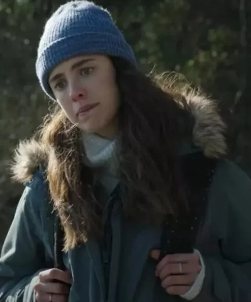 Maid Margaret Qualley Grey Hooded Parka Jacket