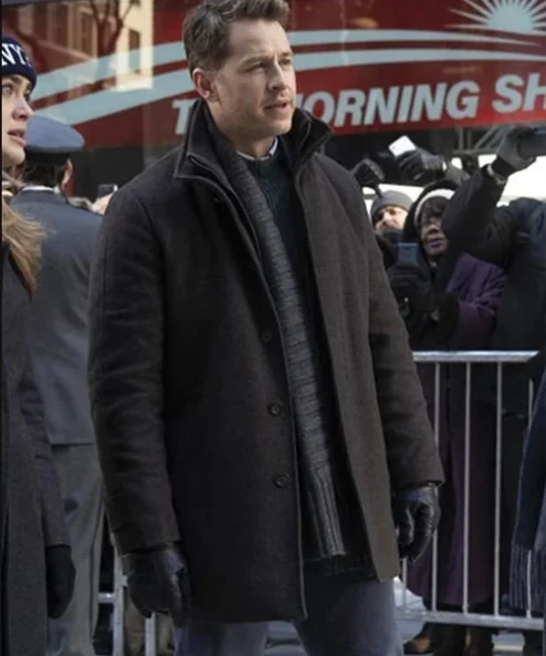 Manifest Ben Stone Black Wool Coat For Sale