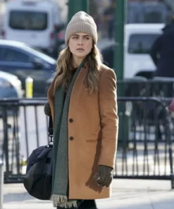 Manifest Michaela Stone Camel Brown Wool-Blend Coat