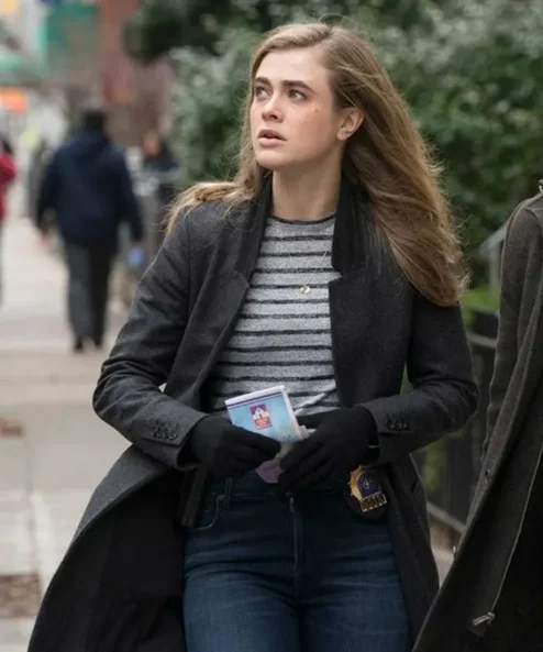 Manifest Michaela Stone Wool Trench Coat