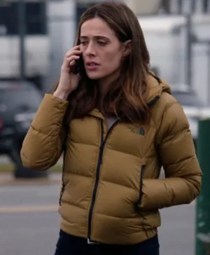 Marina Squerciati Chicago P.D. Brown Puffer Jacket