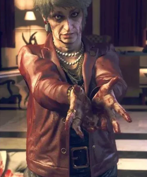 Mary Kelley Watch Dogs Legion Red Leather Jacket