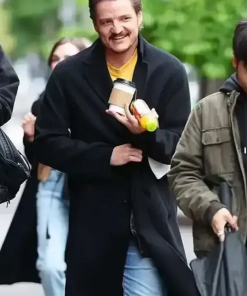 Materialists 2024 Pedro Pascal Coat