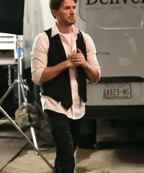 Materialists Chris Evans Black Cotton Vest