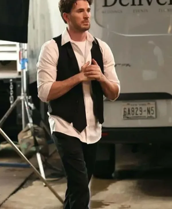 Materialists Chris Evans Black Cotton Vest