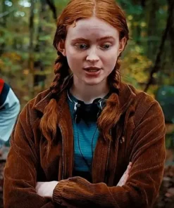 Max Mayfield Stranger Things Brown Corduroy Jacket