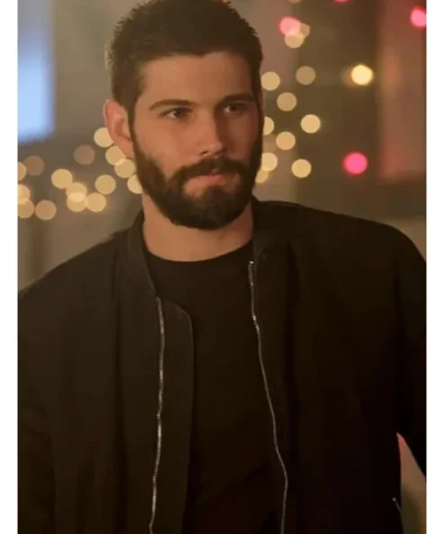 Max Parish In The Dark Black Bomber Jacket