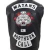 Mayans M.C Ezekiel Reyes Northern Cali Leather Black Vest Back