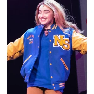 Mean Girls Sabrina Carpenter Purple Varsity Jacket 1