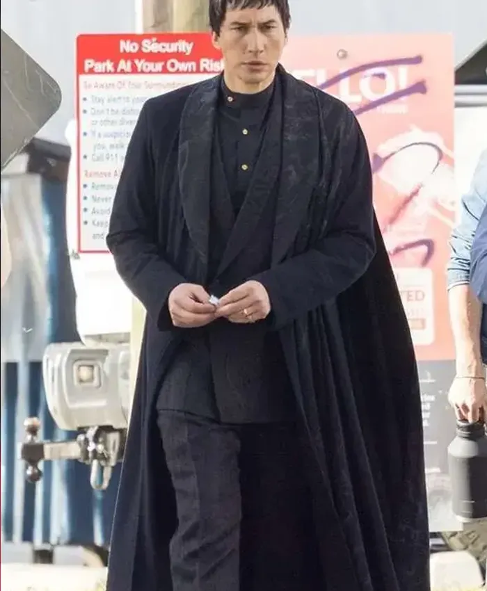 Megalopolis 2024 Adam Driver Black Coat 1
